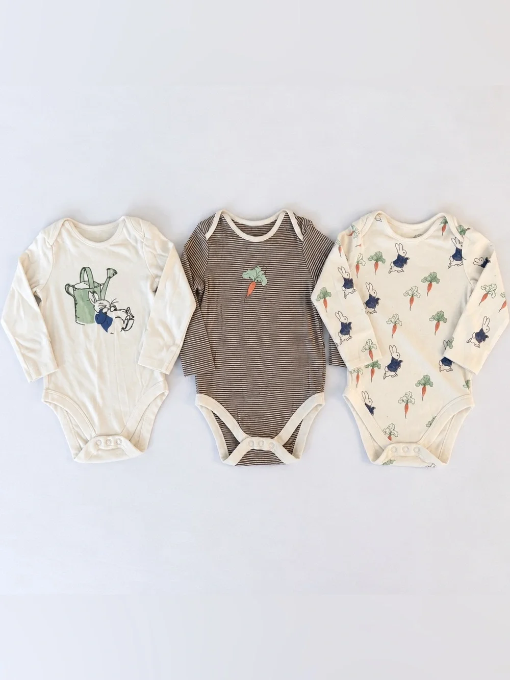 M&S Peter Rabbit 3 Piece Bodysuit Set 2T